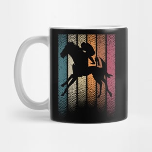 horse racing vintage retro Mug